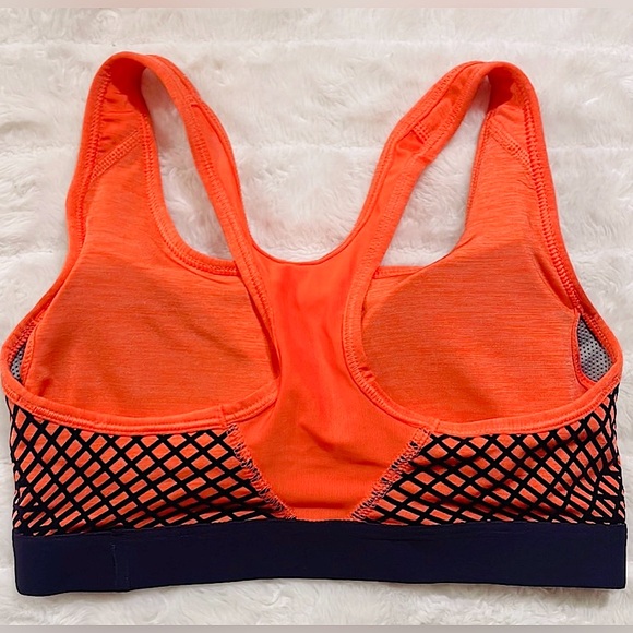 Nike Dri-Fit orange and black sports bra size XS - Picture 2 of 8